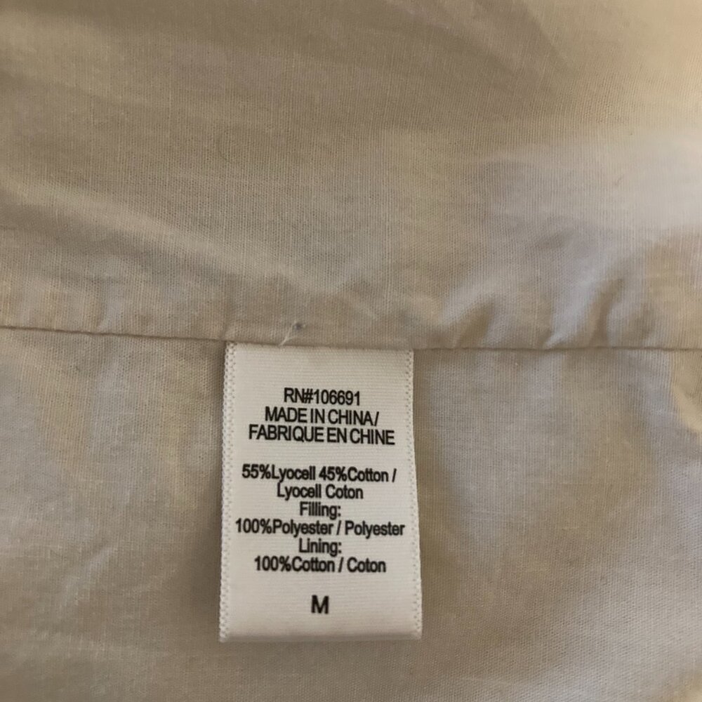 Anthropologie | Oversized Quilted Cream Jacket | Medium - Picture 13 of 14